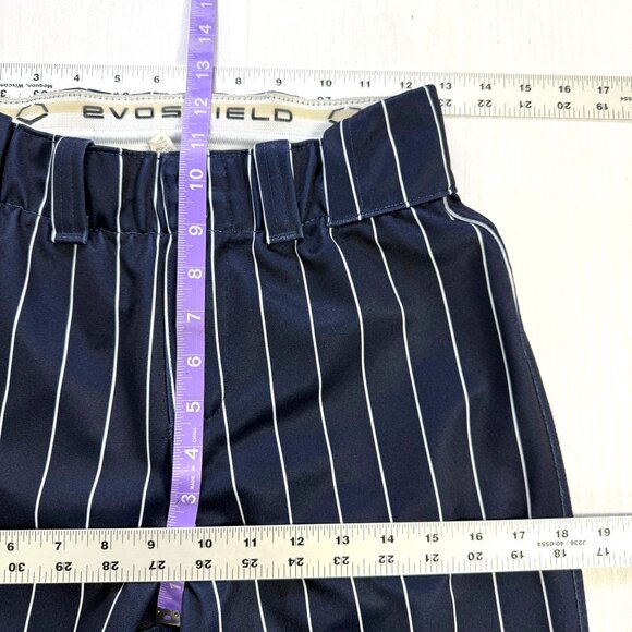 EvoShield Standout Pants Womens Sz M Navy/White Pinstripes Softball Grip Waist - Picture 5 of 8